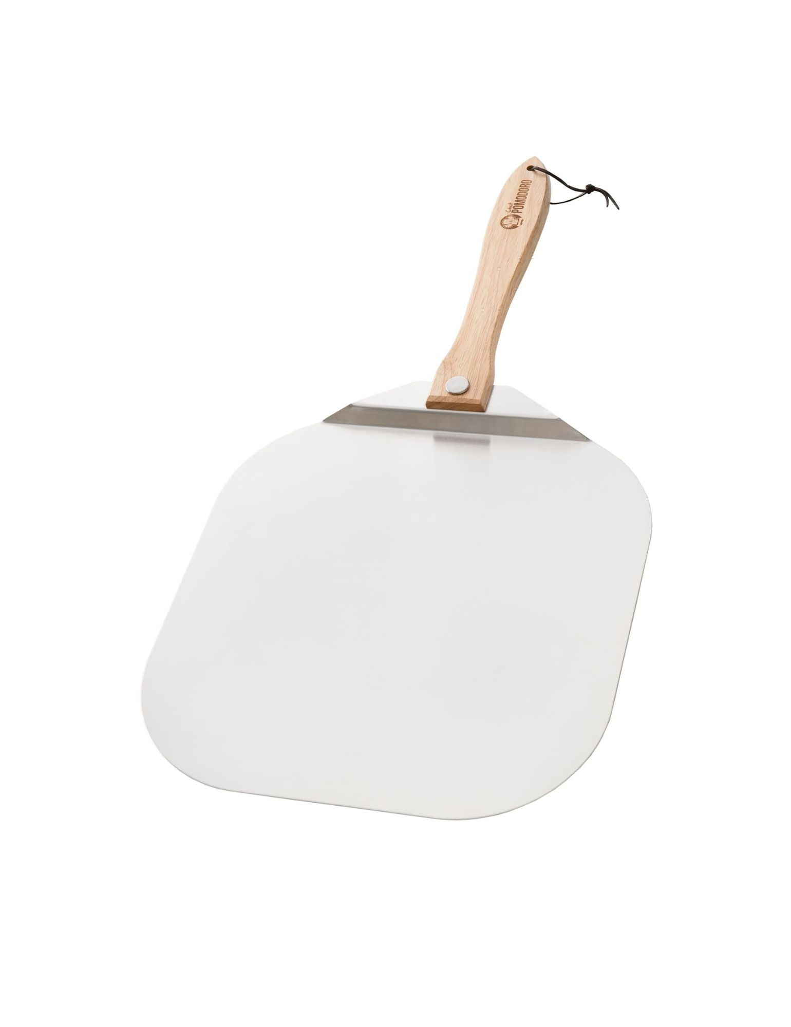 Aluminum Metal Pizza Peel with Foldable Wood Handle for Easy 