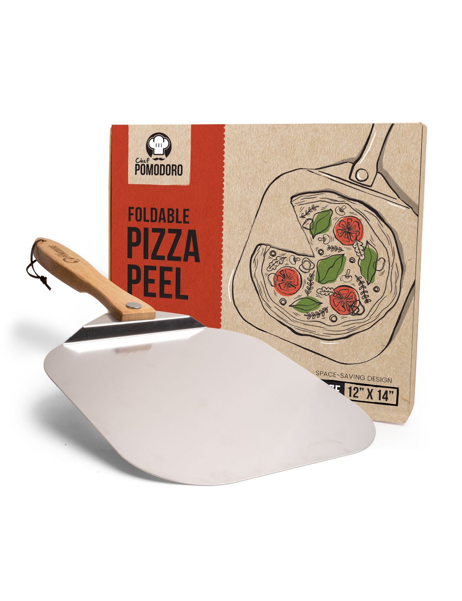 Sliding Pizza Peel-Pizza Peel Shovel With Handle, Dishwasher Safe Pizza  Peel.