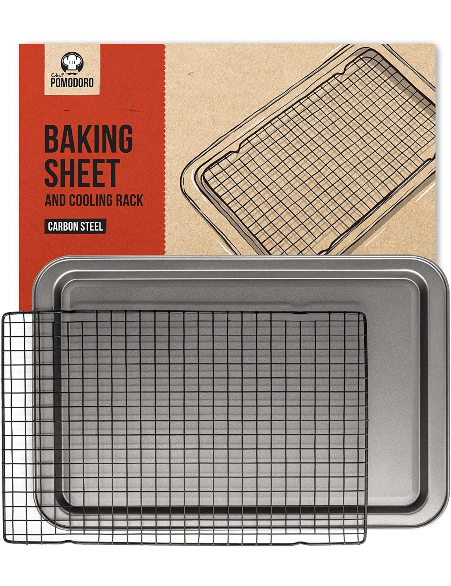 Basics Nonstick Baking Sheet & Cooling Rack Set, Half Sheet Size - 1  Pack