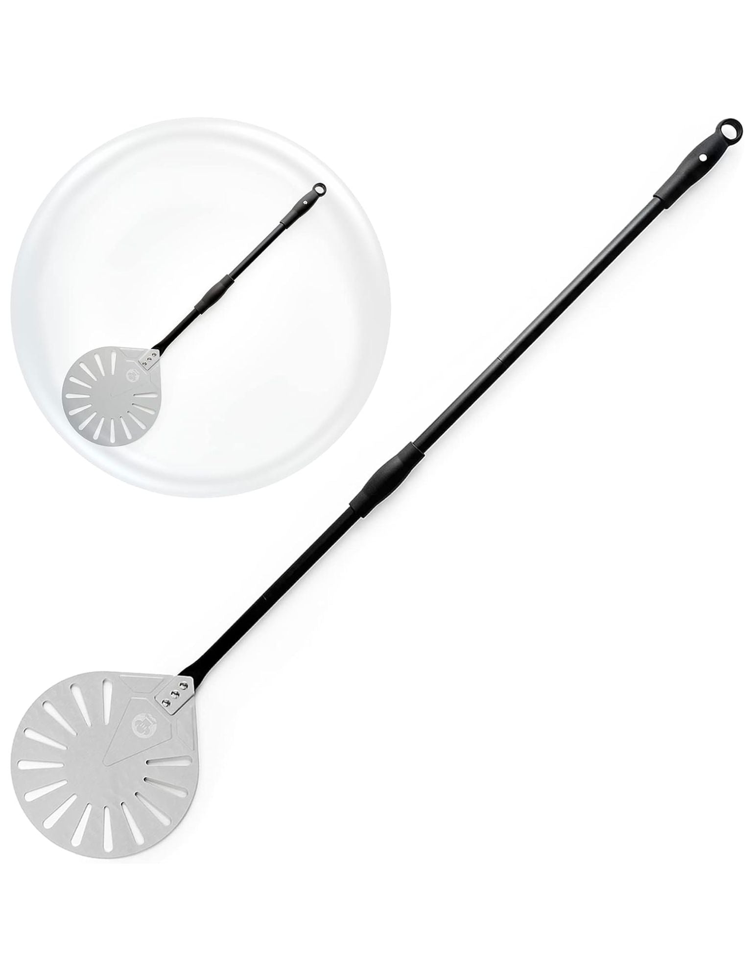 Perforated Aluminum Long Extendable Pizza Peel - 49-Inch Handle – Chef  Pomodoro