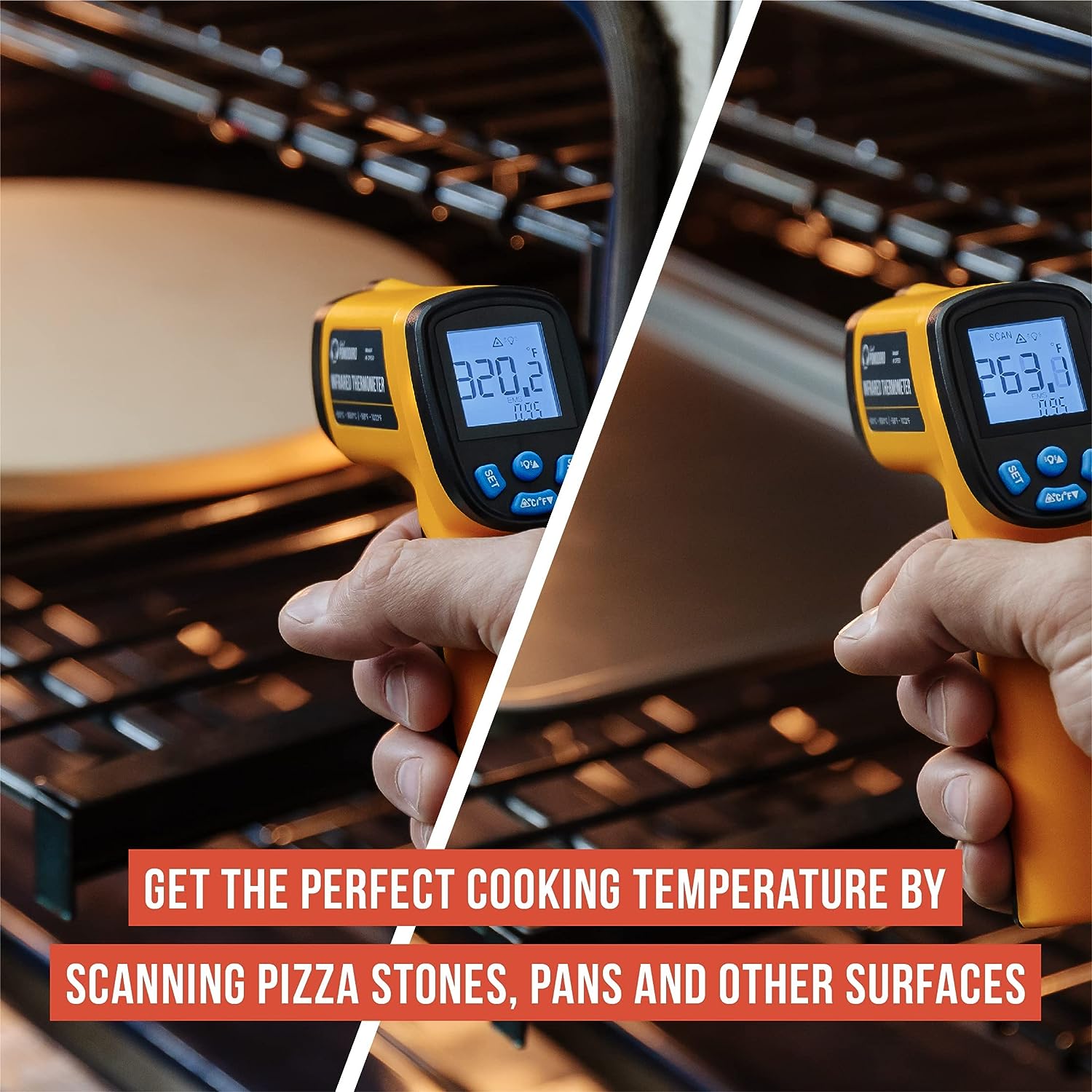 Infrared Thermometer Handheld Heat Temperature For Cooking Tester